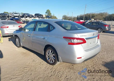 2013 Nissan Sentra Sv z USA, uszkodzony, nr VIN 3N1AB7AP0DL749833
